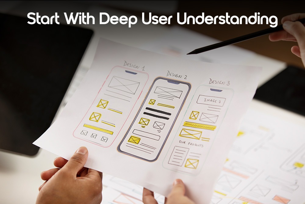 A UI/UX designer working